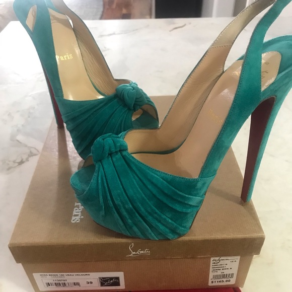 Christian Louboutin Shoes - Christian Louboutin Miss Benin Velours Caraibes